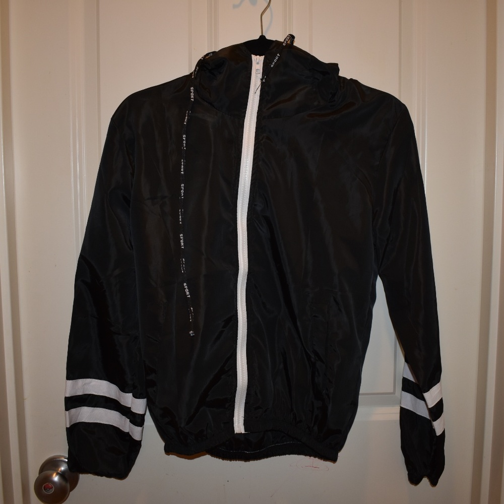 Black and White nylon jacket